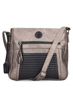 Rieker, tas, dames, met magnetische sluiting op voorvak BRONSZWART